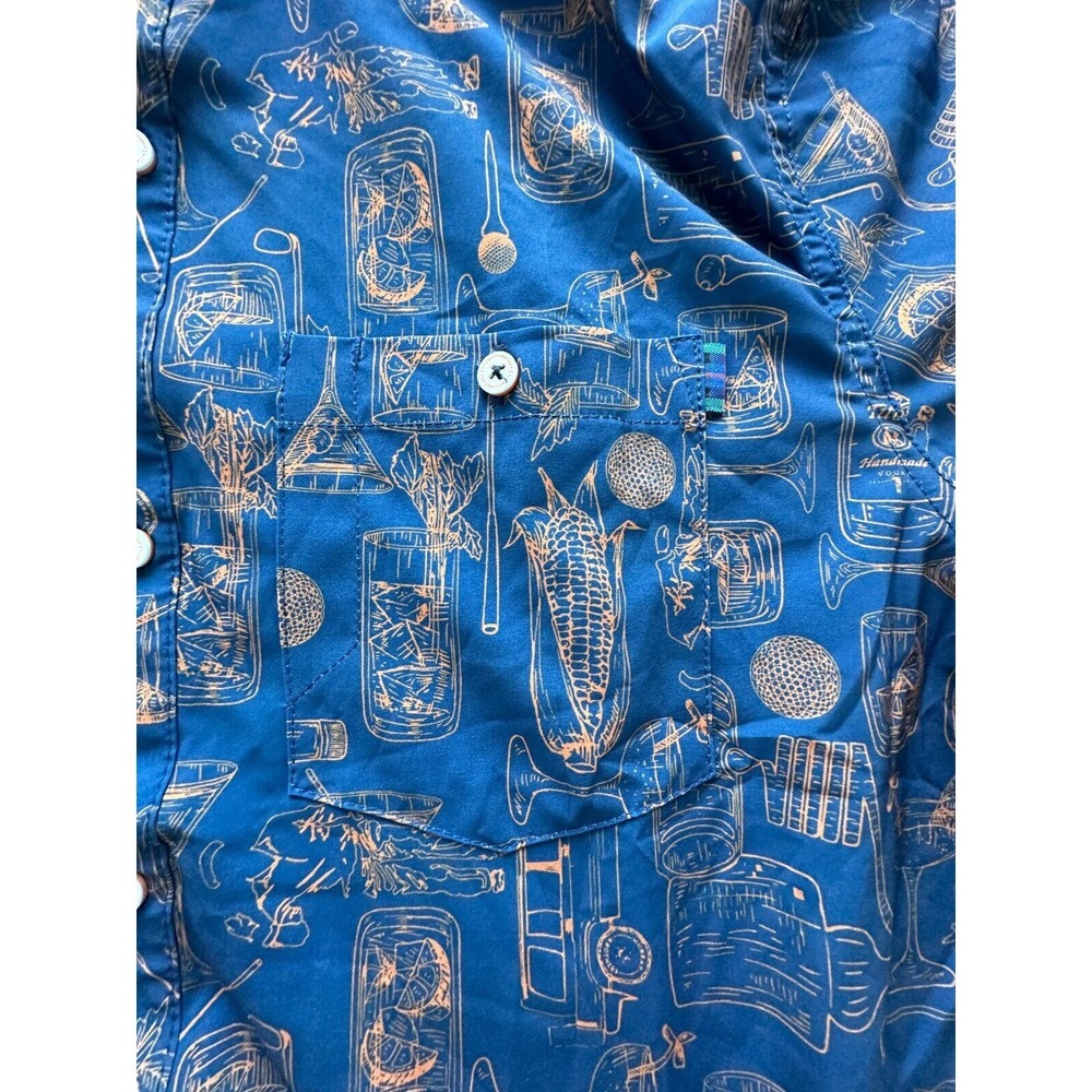 William Murray Tito's X Recipe For Success Golf Coral Button Down Size M - Picture 7 of 9